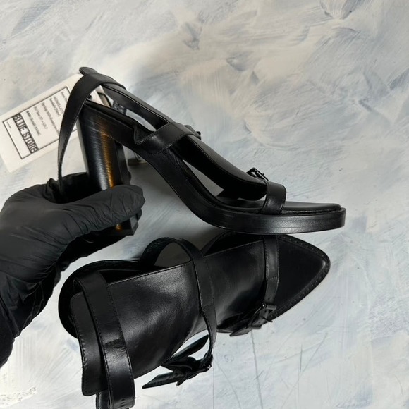 Agnellato Nero Buckle Sandals Ann Demeulemeester BNWT - Picture 5 of 10